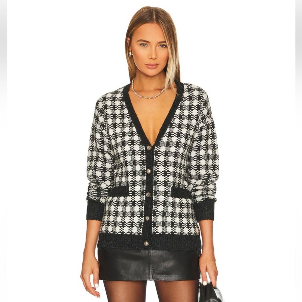 Heartloom Black and White Cardigan